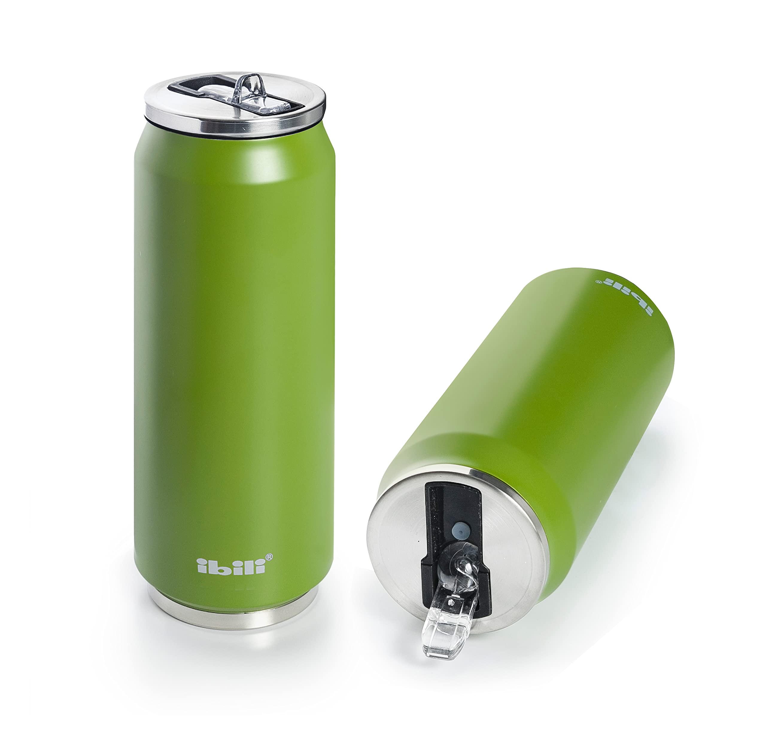IBILI Thermo Tin, Musgo, 500 ml, 18/10 Stainless Steel, Double Wall, Reusable