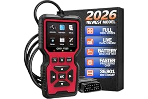 Enhanced OBD2 Auto Diagnostic Scanner,Mode 6, Mode 8 & I/M Readiness, Auto Check Engine Light Car Diagnostic Scan Tool for Al