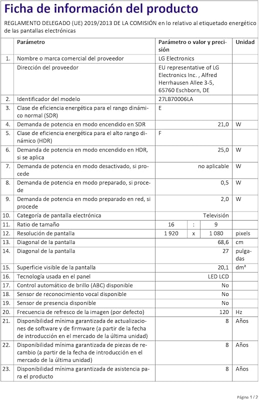 27LB70006LA - Smart TV FHD AI LB70 27" 2K 2026, WebOS 26 AI, Processador α5 AI Gen9, 120 Hz, Upscaler de Resolução, Dolby Digital Plus, Preto