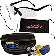 SAFE HANDLER Valkyrie Interchangeable Safety Glasses Kit | 5 Sets of Lenses, Shooting Eyewear Kit with Storage Case, Microfiber Bag and Strap, Clear, Black, Yellow, Blue Mirror and Outdoor Mirror