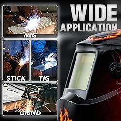 YESWELDER Auto Darkening Welding Helmet, Blue Light