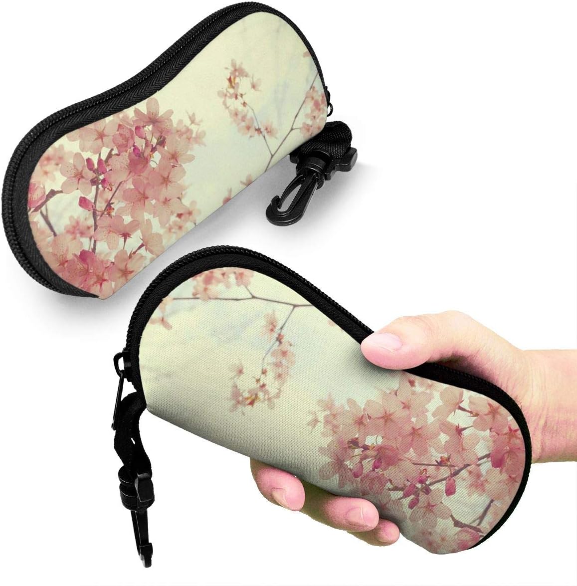 Convenient Eyeglass Case, Pink Japanese Sakura Unisex