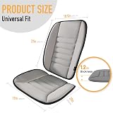 kingphenix Car Seat Cushion with Back Support Pillow Gray Memory Foam view 7