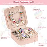 Hysagtek Jewellery Making Kit 66 Pcs Rainbow Beads Bracelet Kit for Girls view 3