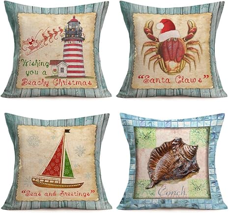 Amazon Co Jp Jocar クリスマスサンタクラブ クッションカバー抱き枕カバー ソファー 車用 インテリア 飾り ベッド 背当て 枕カバー 45cmx45cm ホーム キッチン