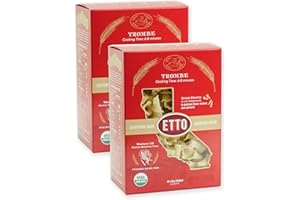 Etto Pasta- Organic Trombe Pasta- Single Ingredient- Non-GMO Pasta- Vegan, Vegetarian, Organic Pasta. Protein-rich, All Natural- Durum Wheat Semolina Gourmet Pasta. Small Batch Crafted Pasta. Proudly Made in California- 2 Boxes (2 Pounds)
