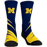 Rock 'Em NCAA Michigan Wolverines - Slash Slant Socks