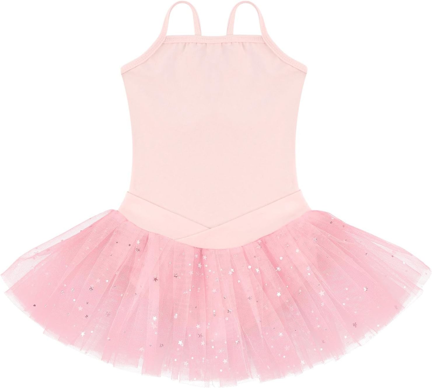 ephex Toddler Girls Cotton Glitter Camisole Ballet Tutu Leotard 2-9 Years