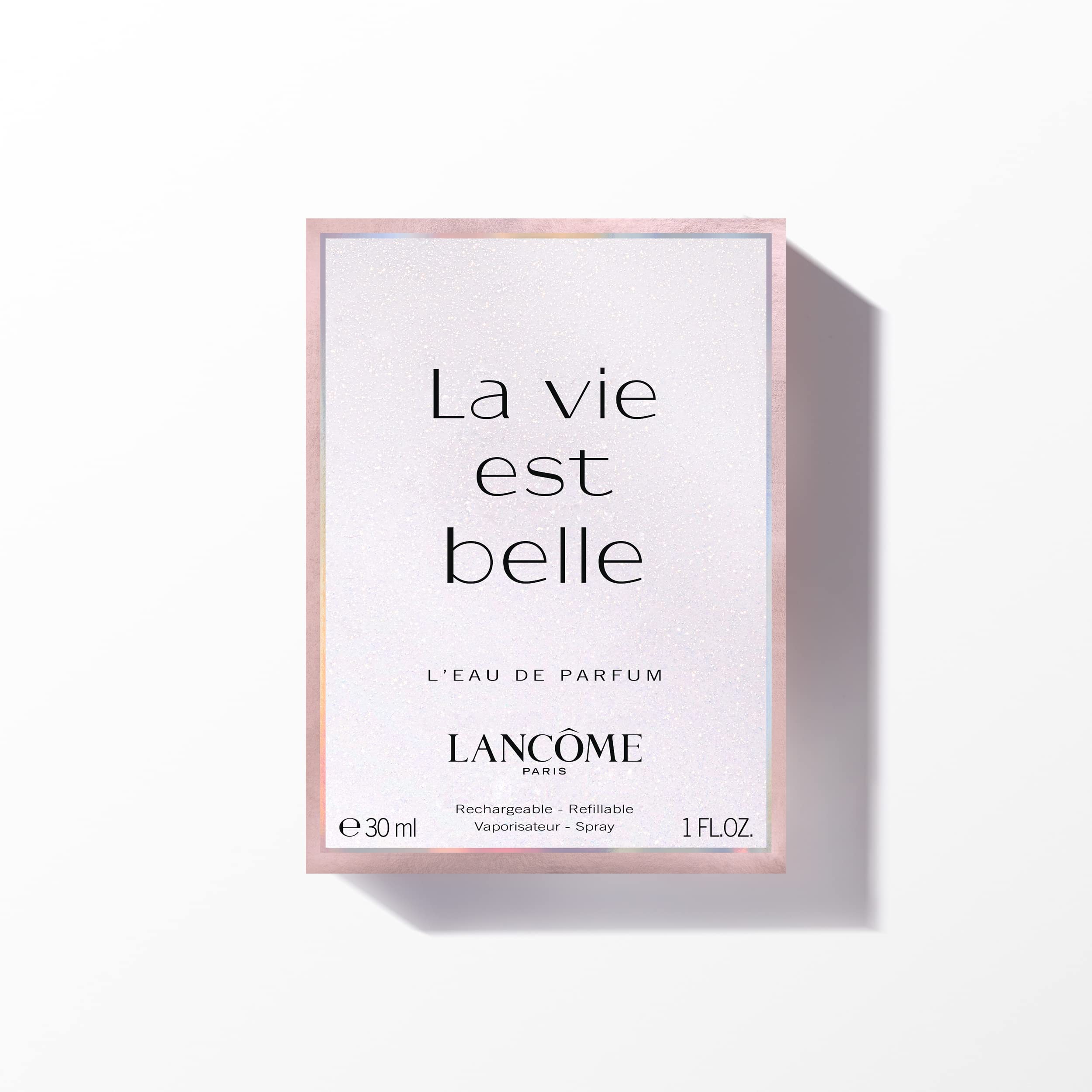Lancôme La Vie Est Belle Eau de Parfum - Fragancia de larga duración con notas de iris, pachulí terroso, vainilla cálida y azúcar hilado - Perfume floral y dulce para mujer, 1 fl oz