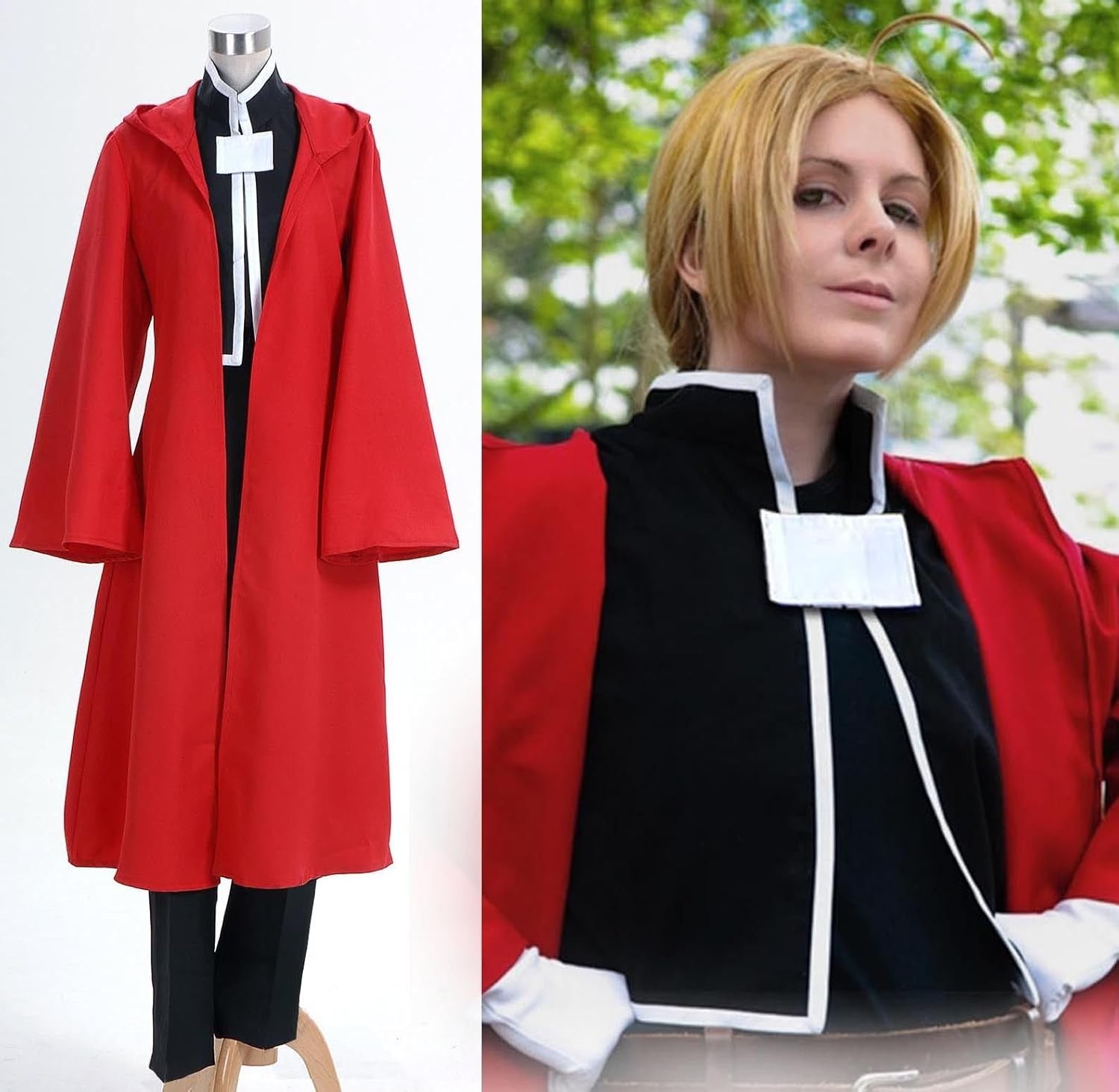 Amazon 鋼の錬金術師風 エドワード エルリック コスプレ コスプレ衣装 カスタムメイド コスプレ 仮装 通販