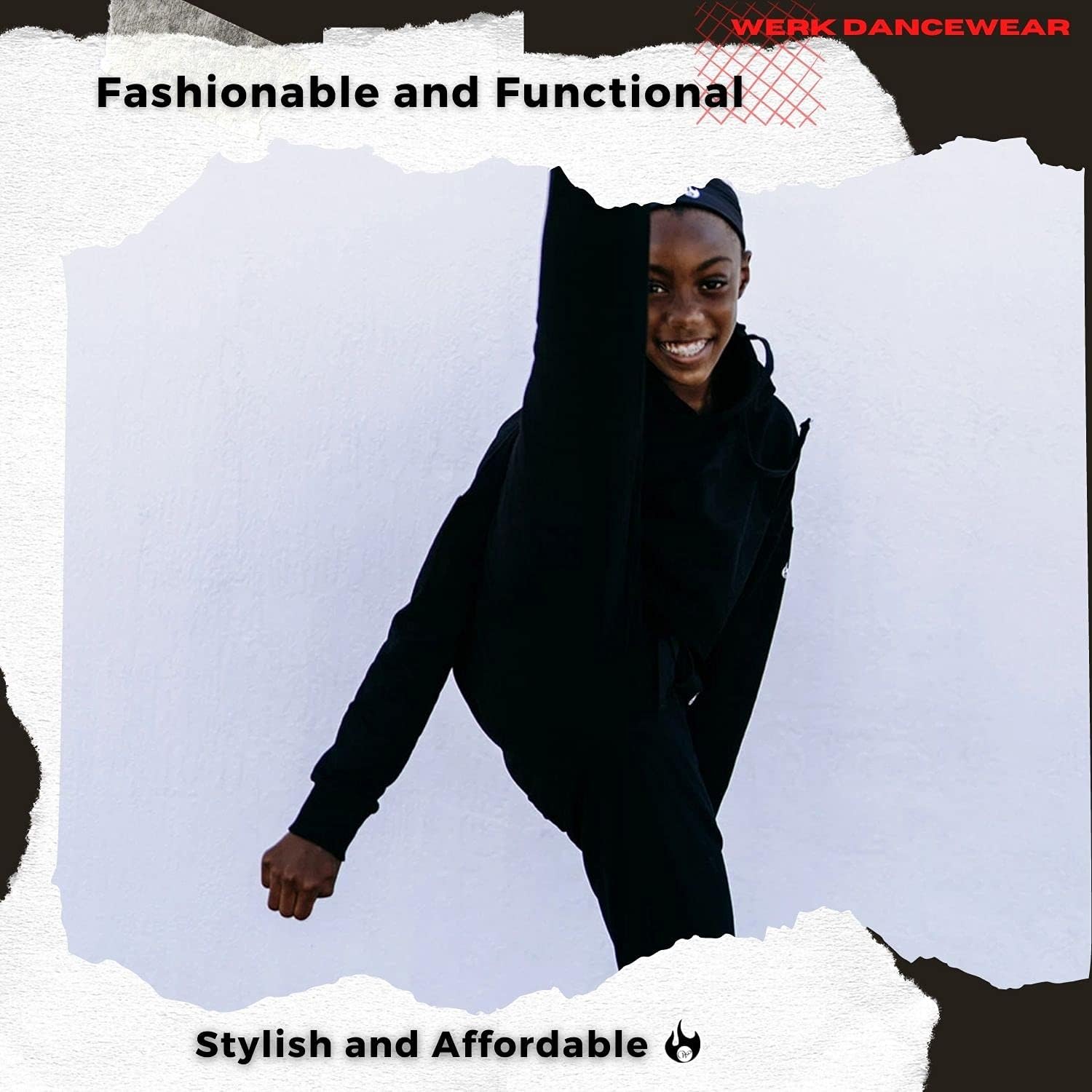 Werk Dancewear Youth Midnight Sweatshirt - Fashionable Dance Wear for Girls: Clothing