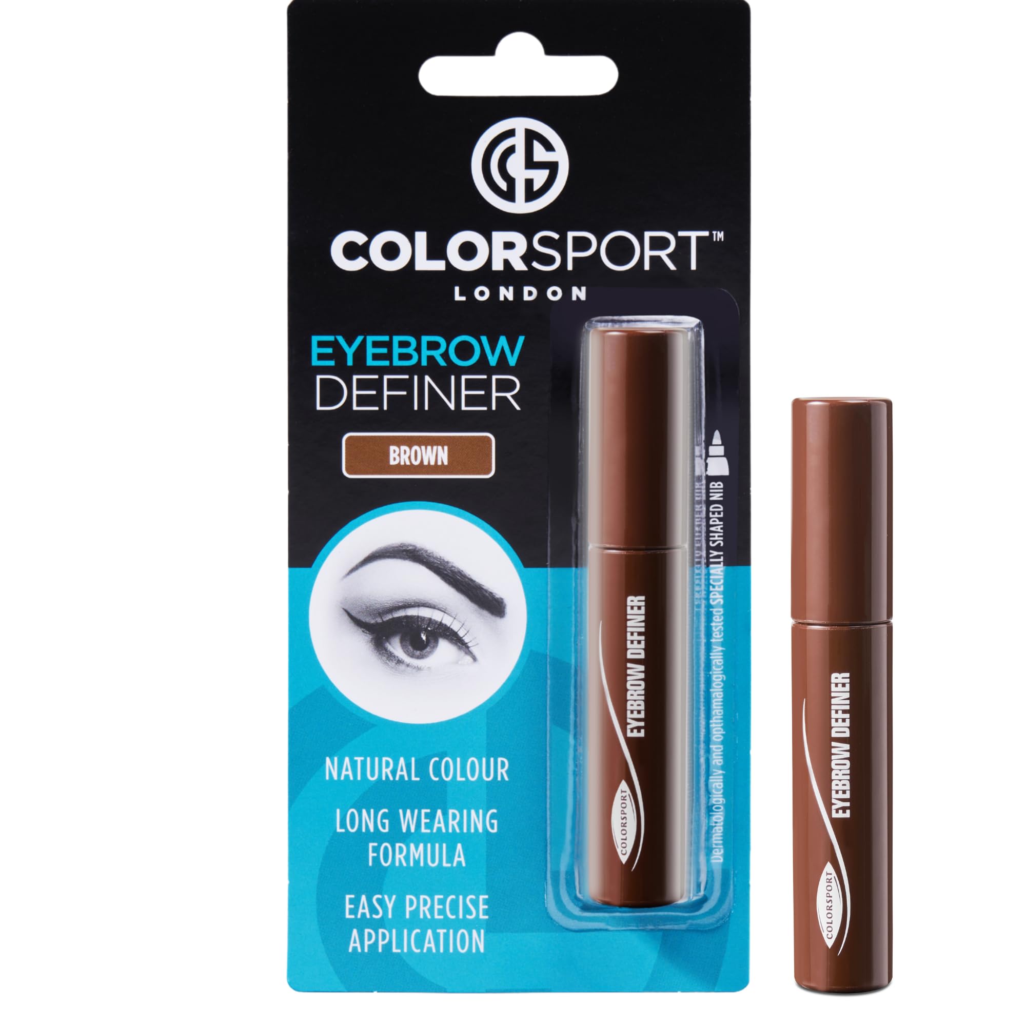 COLORSPORT Eyebrow Definer Brown | Natural-Looking Brow Pen, Long-Lasting, Precise & Easy Application | Vegan & Cruelty Free