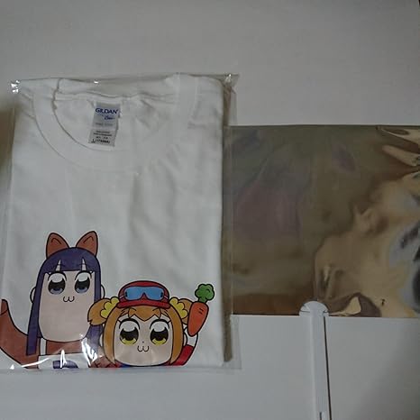 Amazon Co Jp Jra ポプテピピック ポプテピ記念オリジナルtシャツ Lサイズ ポプテピ記念オリジナルうちわ ホビー 通販