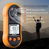 V· Digital Anemometer Wind Speed Meter Temp Airflow 5 Units LCD view 2