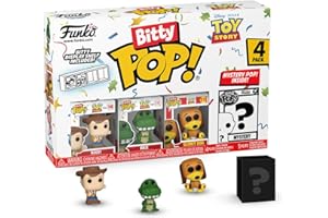 Funko Bitty Pop Toy Story - Woody, Rex, Slinky Dog and A Surprise Mystery Mini Figure - 0.9 Inch (2.2 Cm) Collectable - Stackable Display Shelf Included - Gift Idea - Cake Topper