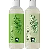 Tea Tree Shampoo and Conditioner Set - Sulfate Free Clarifying Shampoo and Conditioner for Oily Hair & Scalp Care with Cleansing Tea Tree Oil - Complete Oily and Dry Scalp Treatment for Build Up