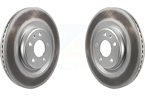 Genius Rear Coated Disc Brake Rotors Pair Replacement For Audi Q5 A6 Quattro Q7 A4 Porsche Macan A5 A7 S5 SQ5 S4 A8 Sportback allroad PHEV KG-100636