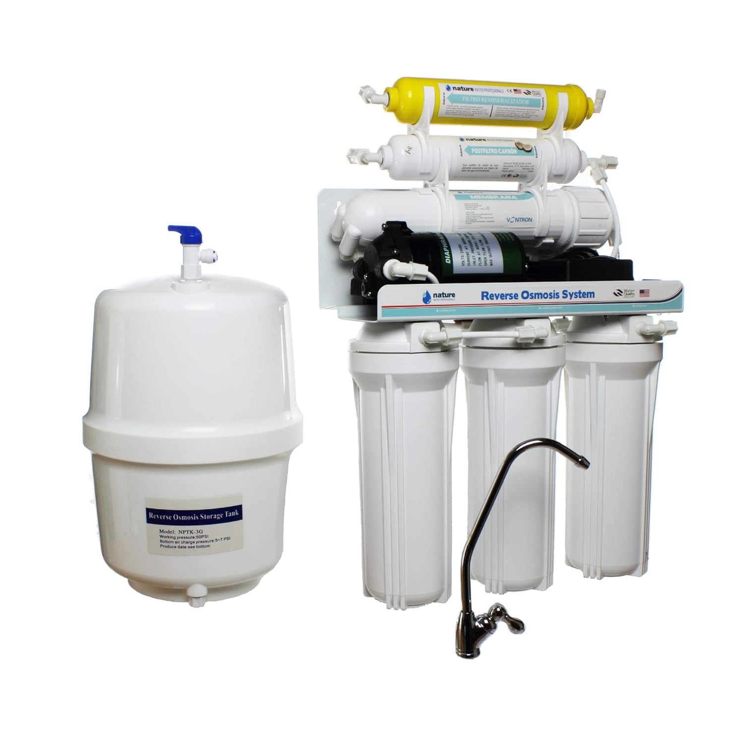 Reverse Osmosis System Domestic 5 Stage with Pump Amazon.co.uk