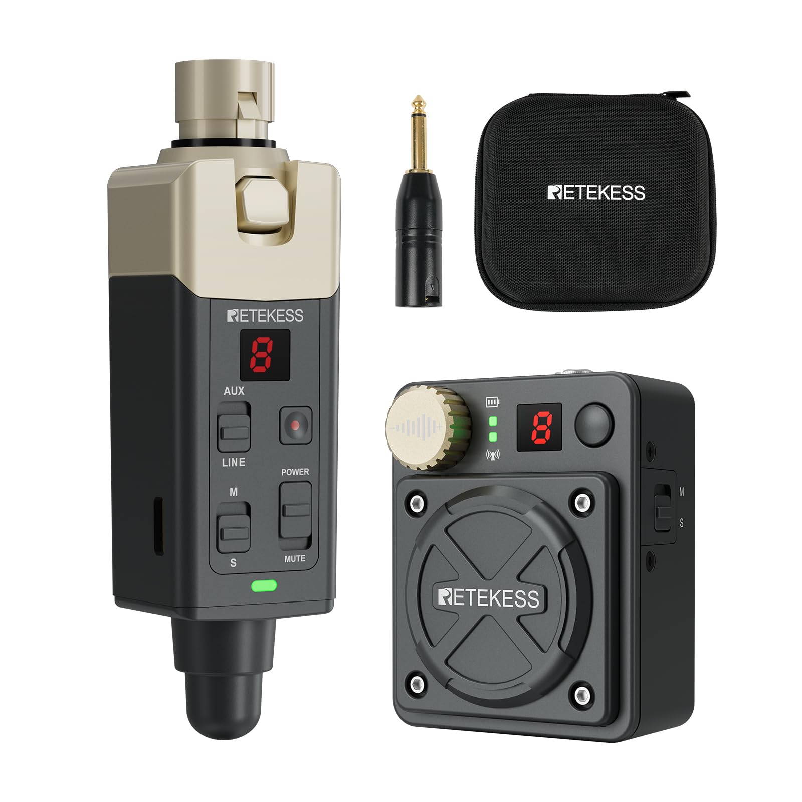 Photo 1 of Retekess TA101 in Ear Monitor System,Wireless IEM System,Stereo/Mono,Low Latency, 8 Channels,Durable Transmitter and Beltpack Receiver for Recording Studio,Singer,Band Rehearsals and Live Performance