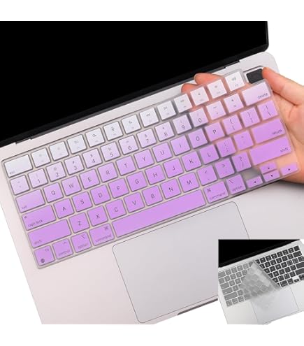 Amazon.com: 2 Pack Keyboard Cover Skin for 2025-2023 MacBook Air