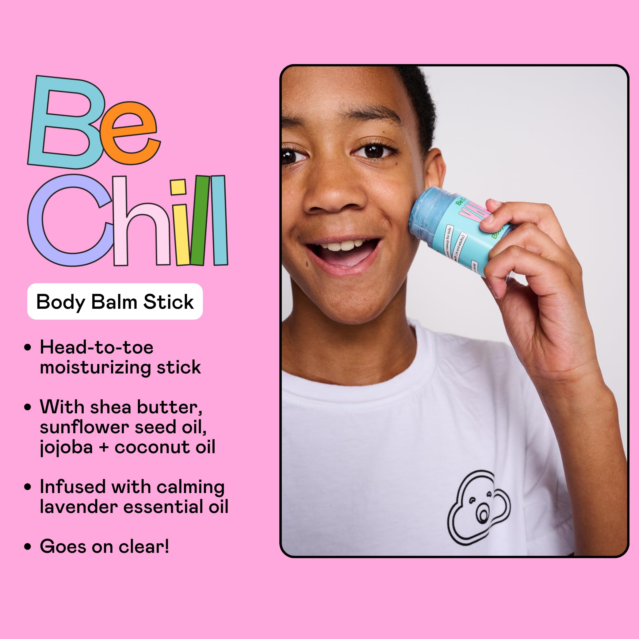 YAWN Makeup & Skincare Kit for Kids | Non-Toxic, Vegan, Cruelty Free, Talc Free | Lip Balm, Tinted Face Multi-Stick for Lips & Cheeks, and Universal Body Balm Stick | For Kids 3+ | Made in USA