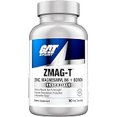 GAT SPORT ZMAG-T, 90 Veg Capsules (30 Servings) | Zinc &amp; Magnesium Supplement, Supports Muscle Strength, Sleep Health &amp; Healthy Testosterone Levels*