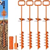 Tent Stakes for 2024, Ground Anchors Screw in, with