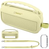 co2CREA Soft Silicone Case Replacement for Bose New SoundLink Flex 2nd Gen Bluetooth Portable Speaker (Citrus Yellow Case)