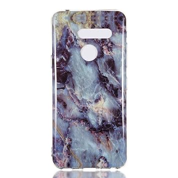 Lomogo LG G8 / G8S ThinQ Case Soft Silicon Case Shockproof Anti-Scratch Marble Case Cover for LG G8 / G8S - LOYHU190252 L12