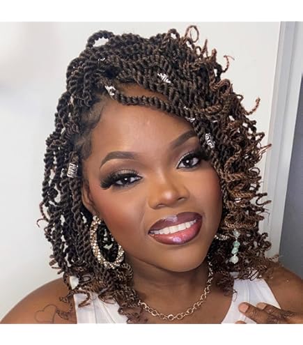 Amazon.com : COOKOO 9 Packs Pre-looped Micro Twist Crochet Braids