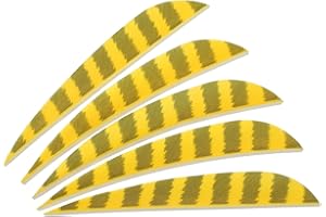 PATIKIL Shield Cut Vanes, Archery Arrow Fletch Turkey Feather Fletch Right Wing Fletching for DIY Target Shooting