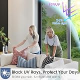 rabbitgoo Heat Reflective Window Film Privacy One Way Mirror 75x400cm view 4