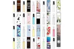 Designer Perfume Samples for Women - Luxury Random Fragrance Sampler Set | Curated Mini Travel Size Vials Gift Box | Best Sce