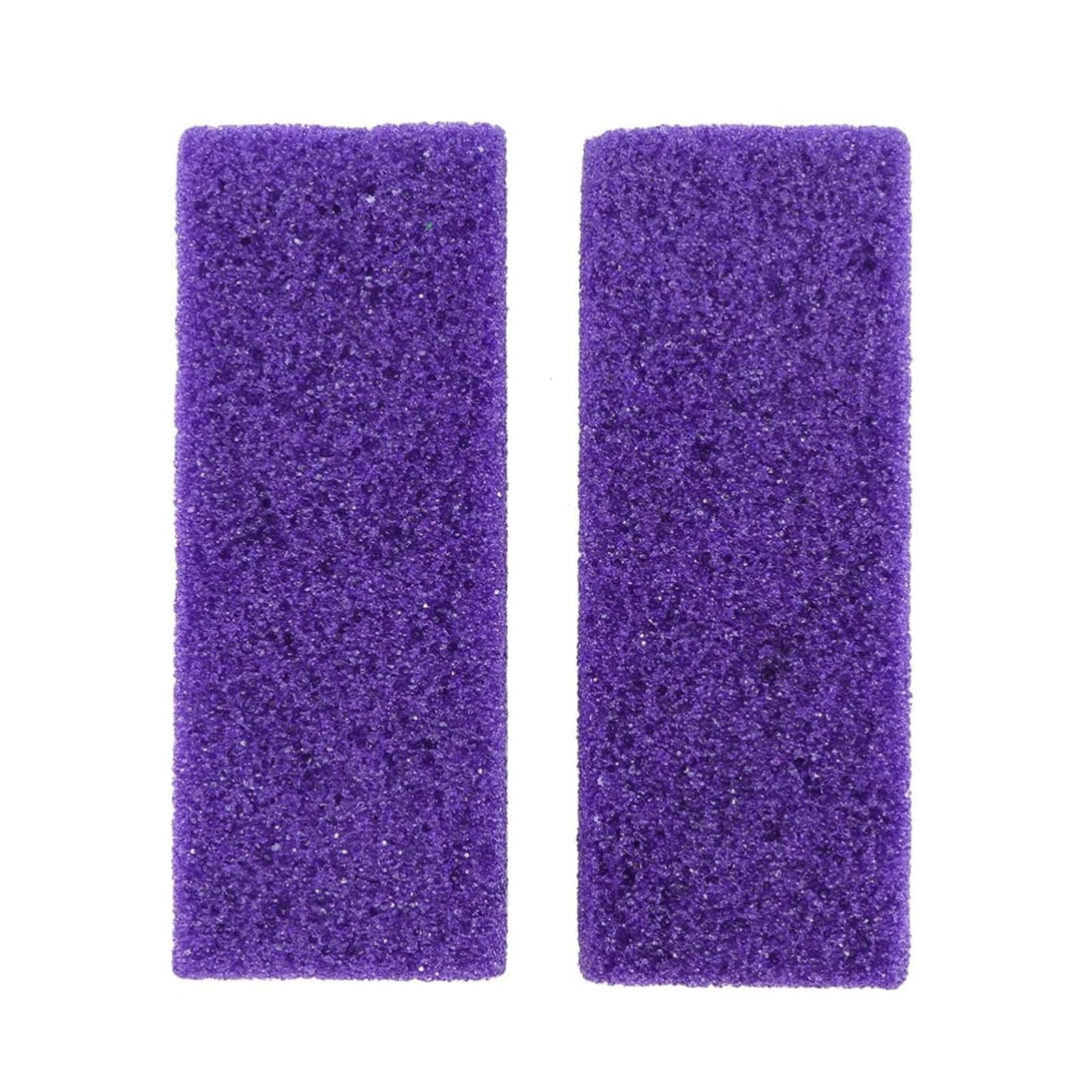 Foot Pumice Stone Block Foot Care Exfoliator Pedicure Tool Callus Remover Scrubber Dead Hard Skin Remover Cleaner 2PCS (Purple)