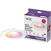 WiZ Smart Retrofit Recessed Downlight, 1000 Lumens, 6 Inch Matter Compatible LED Color Changing Lights, Motion Recessed Lighting Fixture, Connects to Your Wi-Fi, Control with Voice or App, 1 Pack