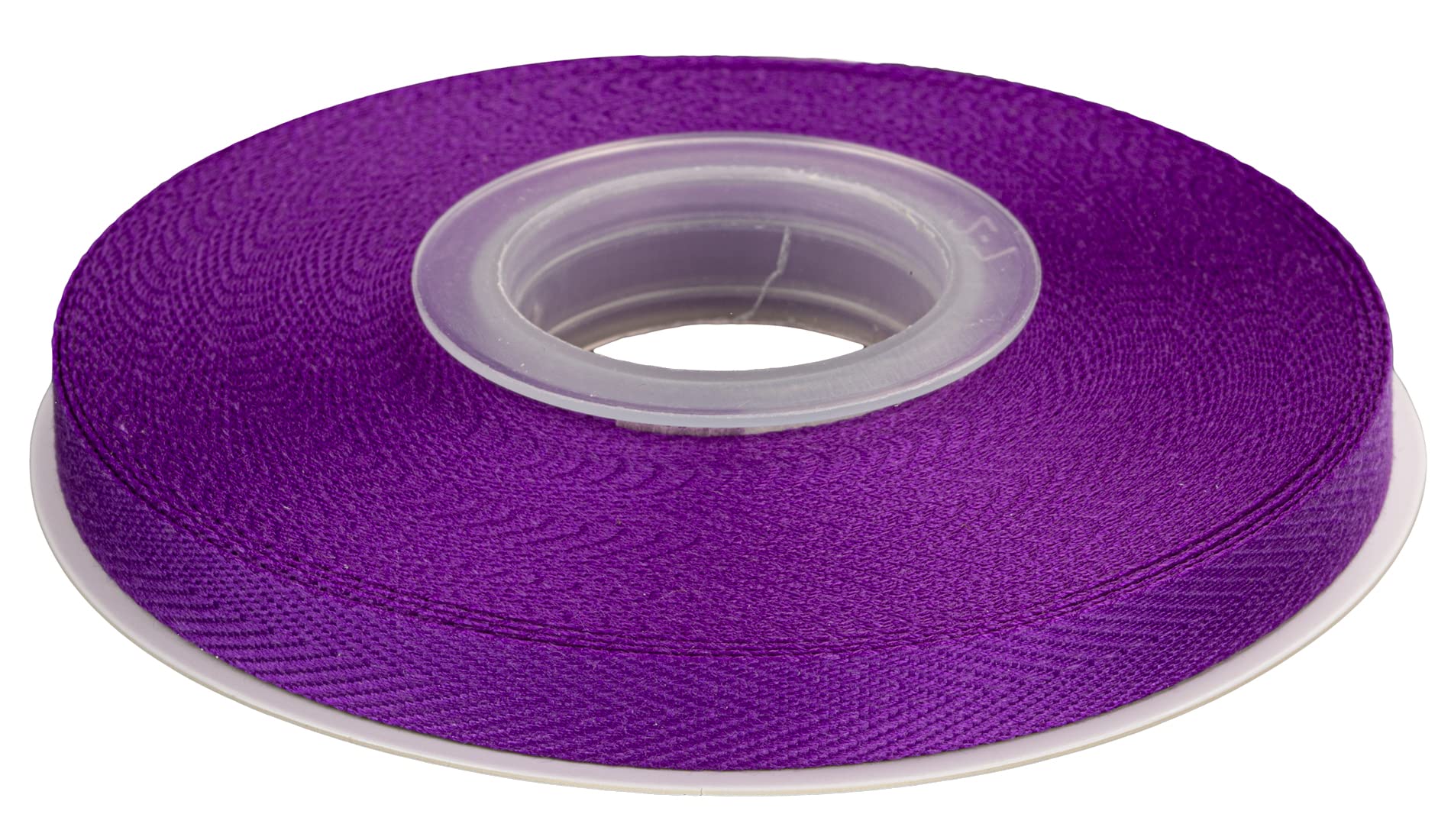 Joycrosso Herringbone Tape Twill Ribbon Soft Handle, Great for Gift Wrapping Craft Sewing, 9mm x 22 Meters - Purple