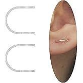 Sterling Silver Stud Earrings for Women Double Piercing Helix Cartilage Sleeper Ear Rings Tarnish Free Hypoallergenic Waterproof