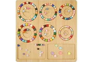 Favonuovy Bead Boards for Jewelry Making Bamboo Bracelet Making Bead Tray 5" 5.5" 6" 6.5" 7" 7.5" All in Inches Wooden Bracel