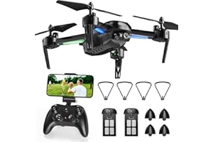 FERIETELF T6 Drone for Adults - 1080P HD RC Drone, Fpv Drone with Camera, With WiFi Live Video, Altitude Hold, Headless Mode, Gravity Sensor, One Key Take Off for Kids or Beginners