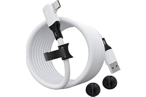 ZOOAUX Link Cable 16 FT Compatible with Meta/Oculus Quest 2 Accessories and PC/Steam VR, Fast Charing & PC Data Transfer USB C 3.2 Gen1 Cable for VR Headset and Gaming PC