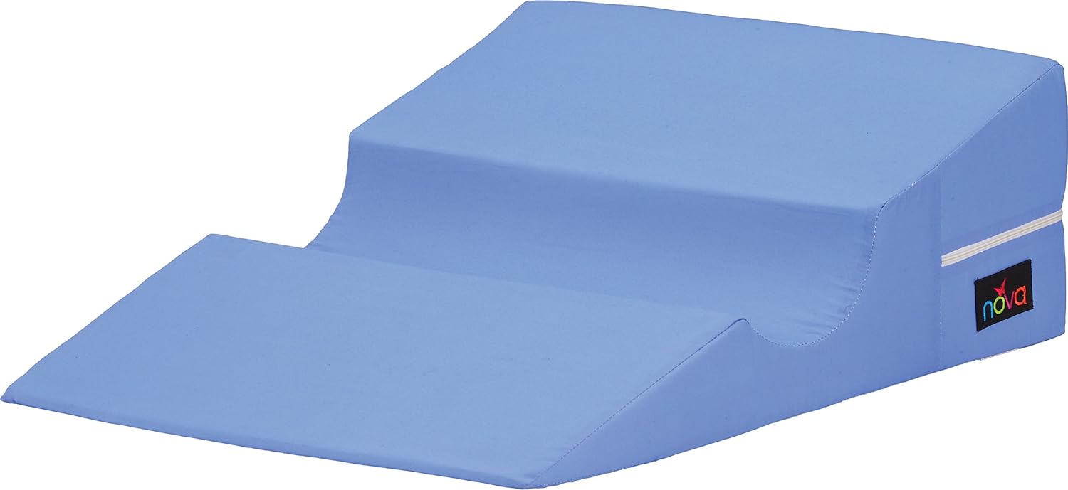 NOVA Bed Wedge for Back & Side Sleepers with Half Roll Pillow Insert, Bed Wedge with Cut Out for Side Sleepers, Combo Bed Wedge & Half Roll Pillow: Health & Personal Care
