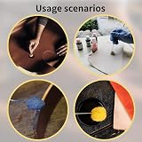 WanderGo Wool Daubers Ball Brush 50Pcs 2 Sizes Leather Dye Tool Metal Handle view 7