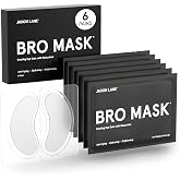 JAXON LANE Bro Mask Under Eye Patches for Men for Dark Circles, 1 x 6 Pairs | No-Slip Hydrogel Pads with Caffeine, Niacinamide &amp; Hyaluronic Acid Help Refresh Tired-Looking Eyes and Reduce Puffiness