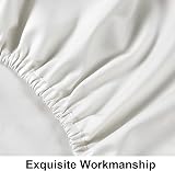 NTBAY 500 Thread Count Egyptian Cotton Fitted Sheet Super King White view 4