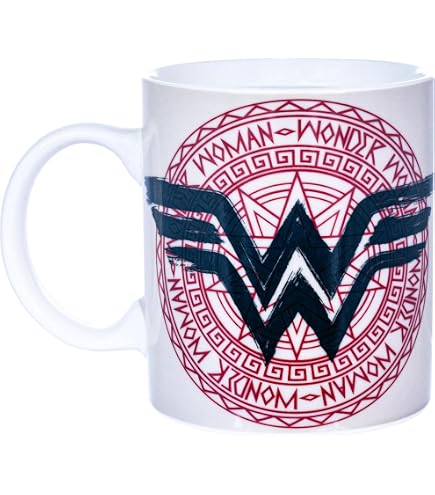 Amazon.com: Wonder Woman 80th Pink Logo Ceramic Coffee Mug, Novelty Gift  Mugs for Coffee, Tea and Hot Drinks, 11oz, White : Home & Kitchen