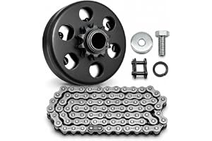 KRGUOD Centrifugal Clutch, Go Kart Clutch 3/4 Bore 10T with #40 41 420 Chain for Mini Bike, Go Kart, predator 212, Lawnmower and Honda GC GX 2-6.5HP Engine GC160 GC190 GX120 GX140 GX160 GX200.