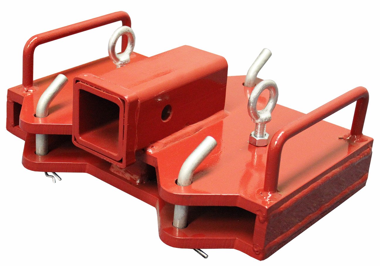 Titan Forklift 2" Trailer Hitch Receiver for Dual Pallet Forks Towing