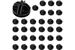 JOVITEC 32 Pieces Cube Connectors Plastic Storage Wire Cube Organizer ABS Connectors for Modular Closet Storage Organizer and Wire Shelf (Black)