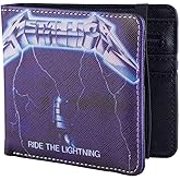 Metallica Wallet Ride The Lightning Album Band Logo Official Purple Bifold Size One Size