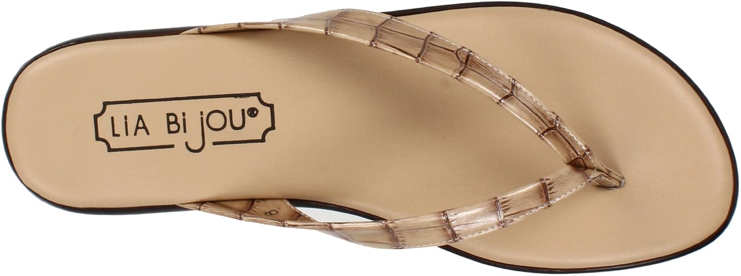 lia bijou women's sabina thong sandal